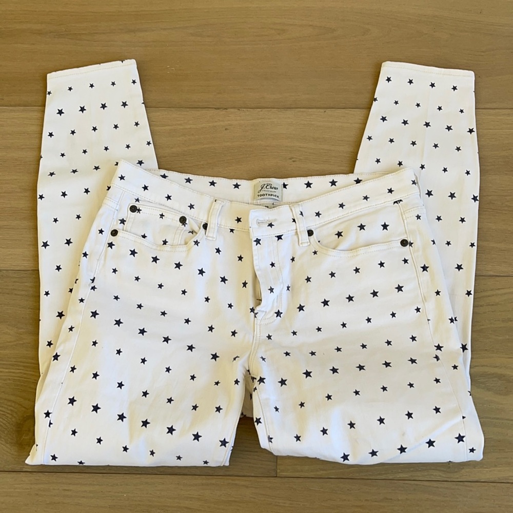 J. Crew women’s size 28 star jeans
